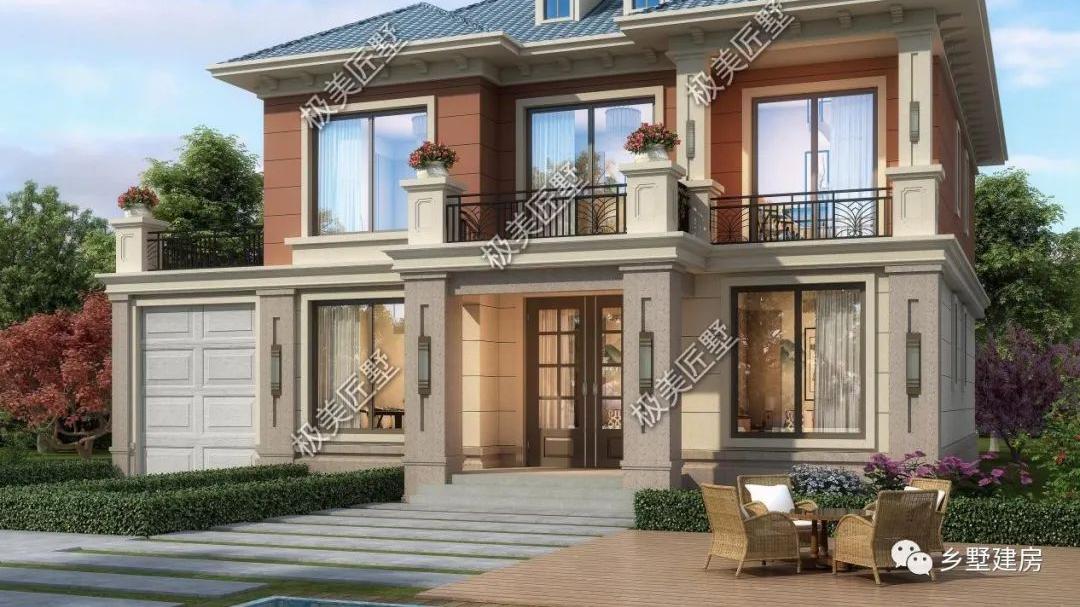 六款自带车库自建房设计，家里有车的，建房选它准没错