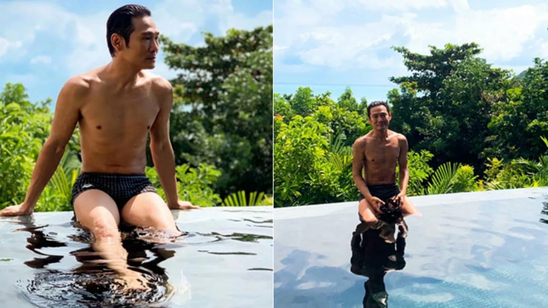 杜德伟|60岁杜德伟大方秀身材！只穿泳裤一身紧实肌肉，配文高调表白老婆