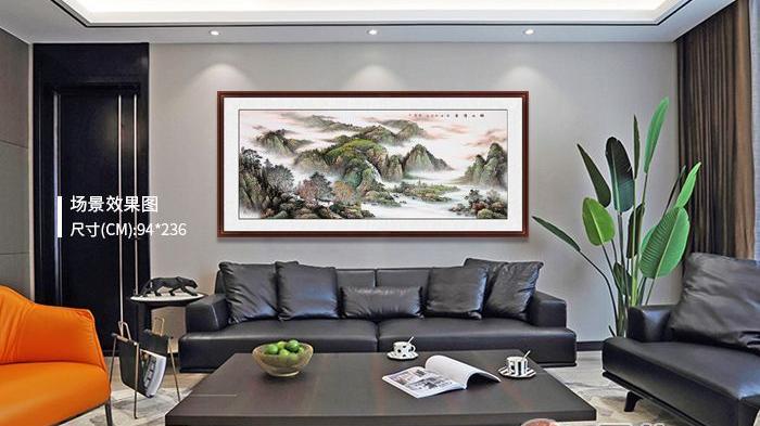 客厅装饰画 韵味古典山水画 打造古色古香的客厅