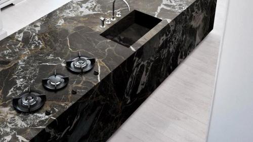 开放式厨房 | 岩板岛台就该这么设计！