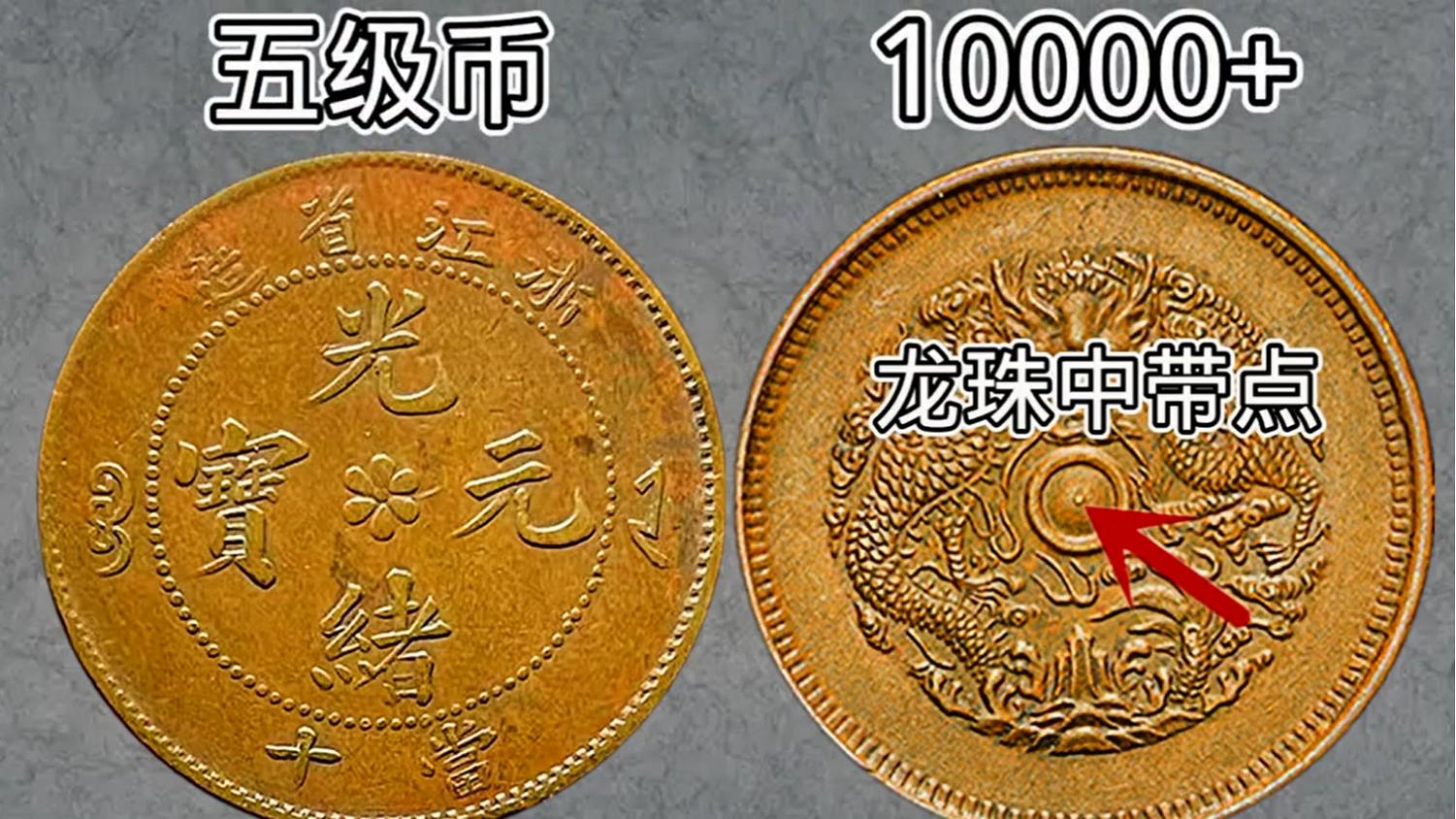 光绪元宝|浙江省造光绪元宝中，绪字斜三点，有会辨别吗？