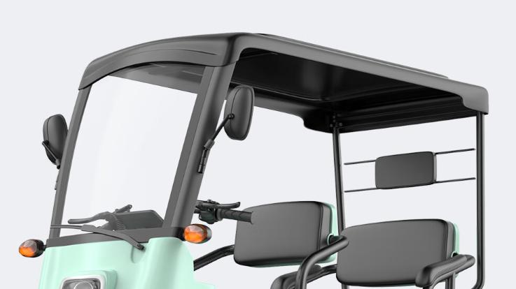奥刻推出新一代电动小三轮，标配雨棚，防侧翻不倒溜，续航400里