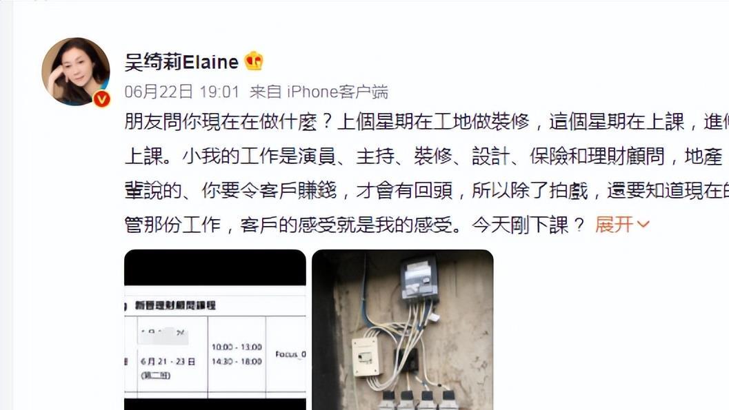 为成龙生下女儿！47岁吴绮莉为生活身兼8职，下工地干装修