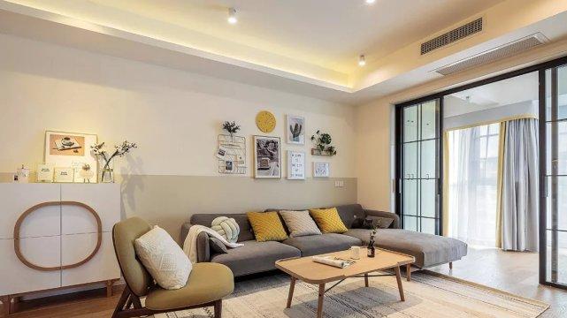 112平简约风三居室，这样设计建筑结构也成为空间的一大特色