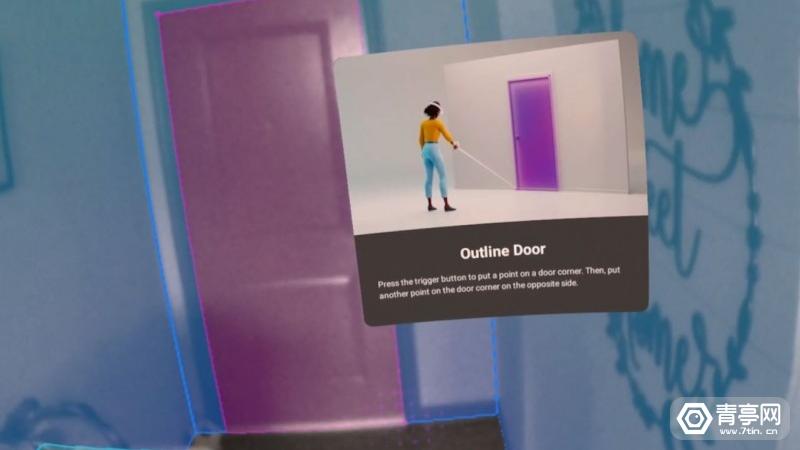 Meta Quest 2支持标记家具和墙壁，仅限VST模式
