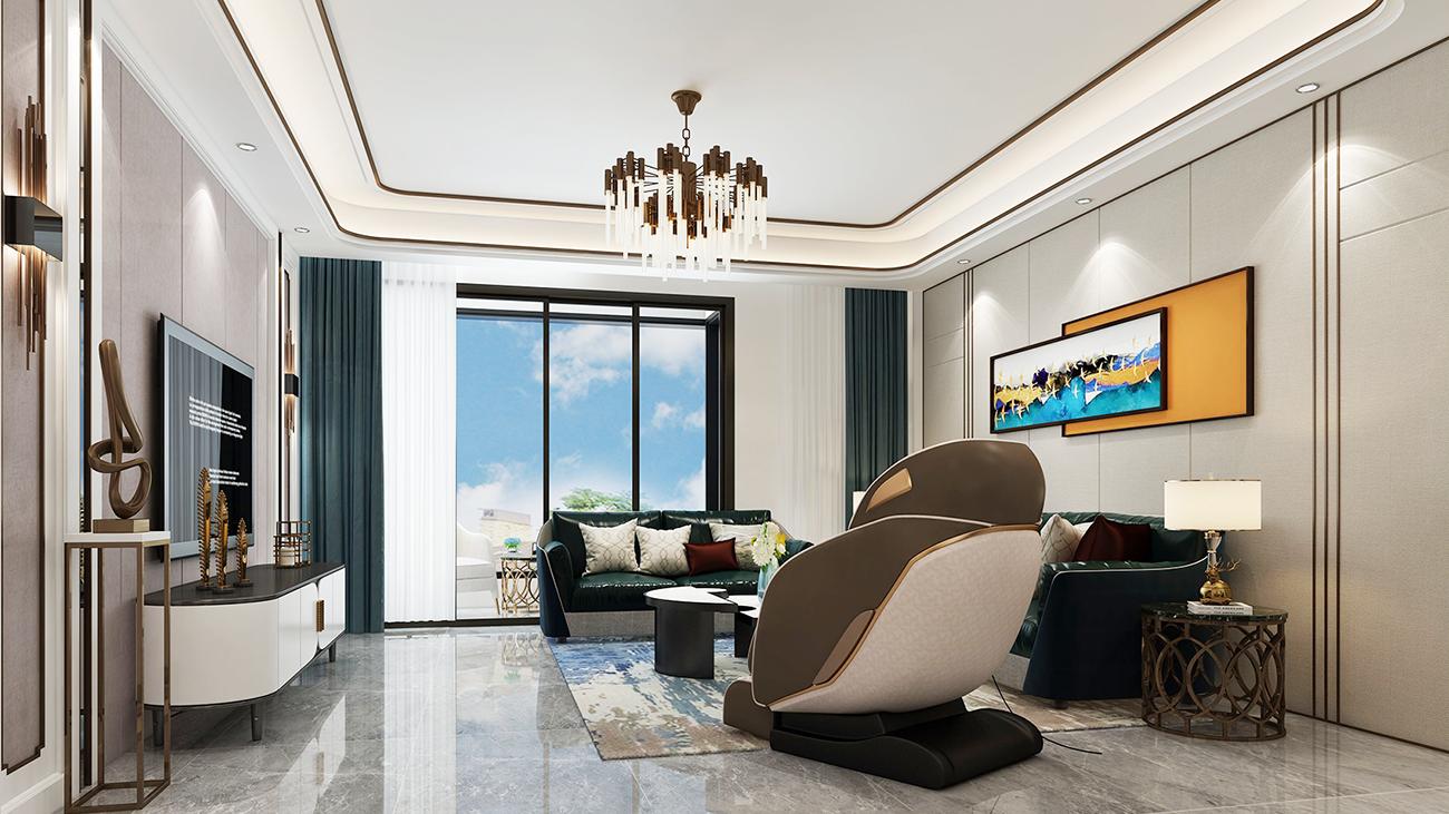 182平现代风四居室融合中西方文化，满足每一个家庭成员的想象