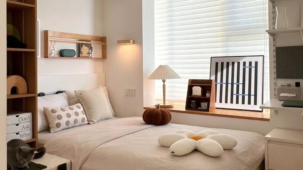 6㎡卧室不装榻榻米，怎么利用空间才合理？看过他家次卧，我悟了