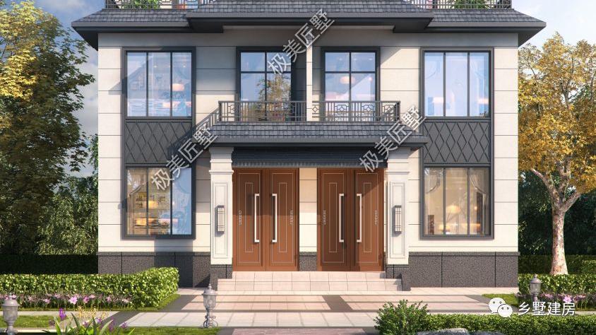 家有两兄弟，不知道如何建房，那就看看这款11.8X10.9米别墅设计