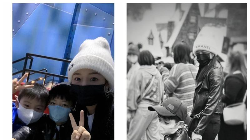 陈妍希|姜潮曝光陈晓儿子后，陈妍希再晒儿子正面照，温柔回应对方的失误