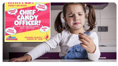 招聘|这样的工作你愿意干吗？年薪67万元，每天吃糖