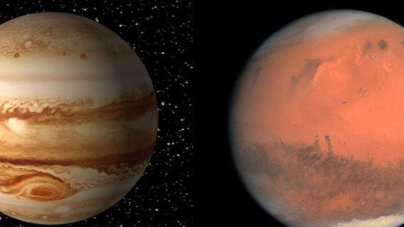 月底火星将与木星“相会”！北半球的视角最佳，想看的不要错过