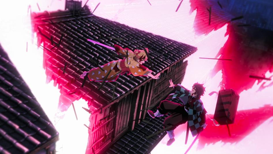 鬼灭之刃|《鬼灭之刃》游郭篇：伊之助遭穿胸，音柱断臂，主角团太惨了