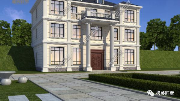 195平三层别墅，高低地势设计，大气实用