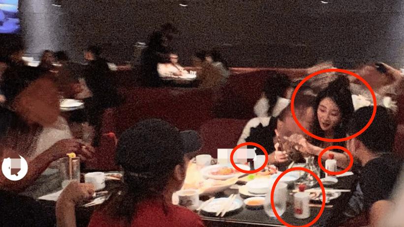 殷桃|网友偶遇殷桃私下聚餐！桌上摆满好菜名酒，脸色绯红太美