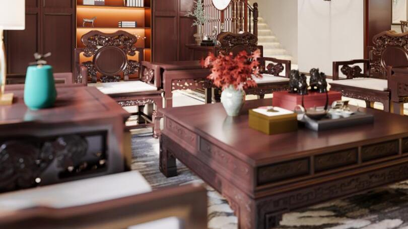 红木书房装修，形形色色，皆意蕴深远