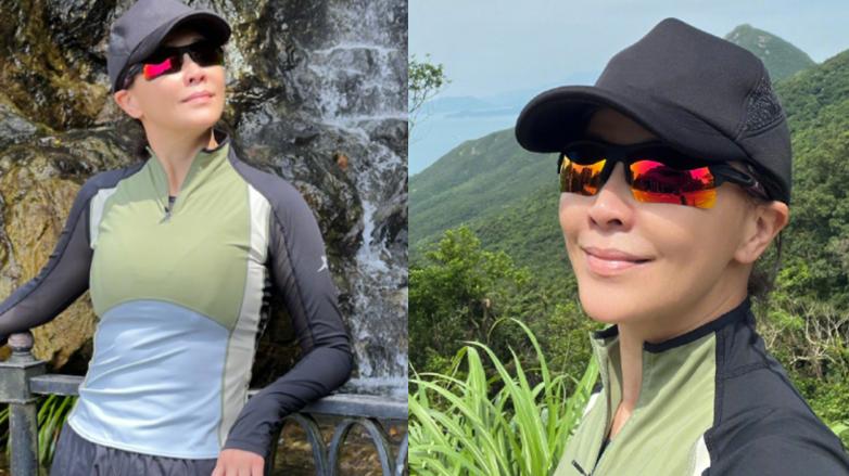 刘嘉玲|56岁刘嘉玲晒素颜晨跑照，身材纤细状态绝了，穿百元运动鞋接地气