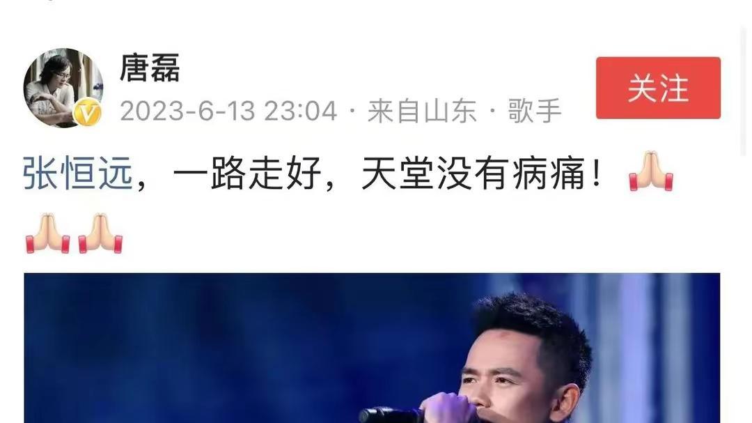 张恒远|《好声音》第二季亚军张恒远去世，才跟毕夏结婚一年，儿子已出生