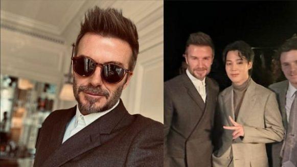 春节档|BTSJiMin与贝克汉姆合照，世界明星的聚会让巴黎“天翻地覆”