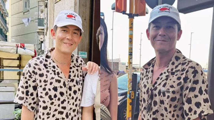 陈冠希携妻女意大利度假，吃中餐满脸褶，女儿长相似爹如粘贴复制