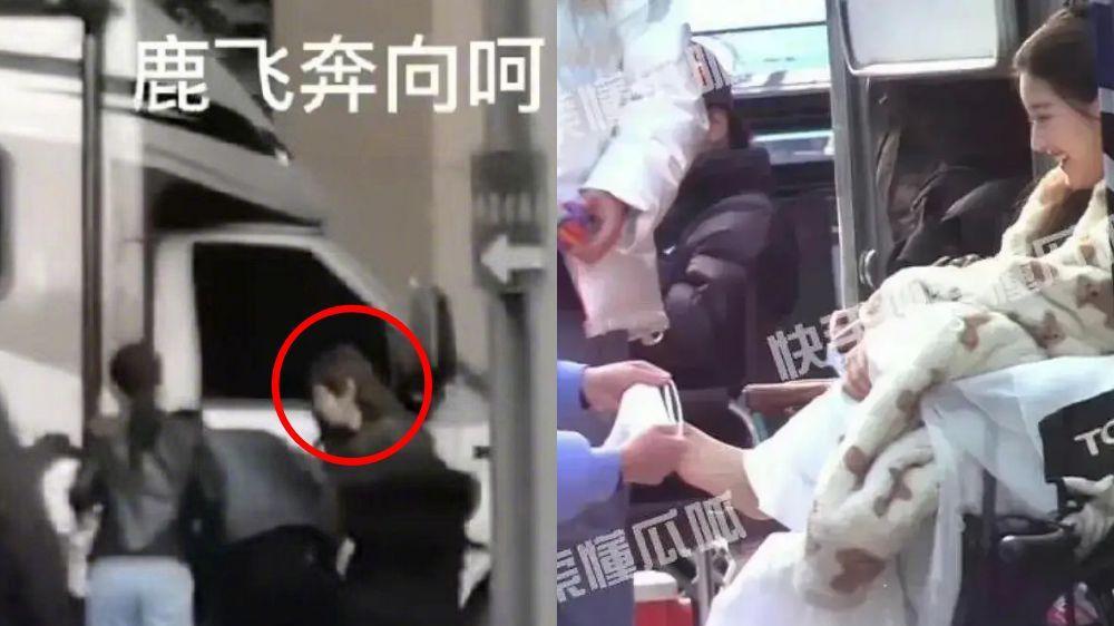 赵露思|赵露思拍戏「助理蹲着伺候穿袜」，白鹿助理跌倒「贴心举动曝光」