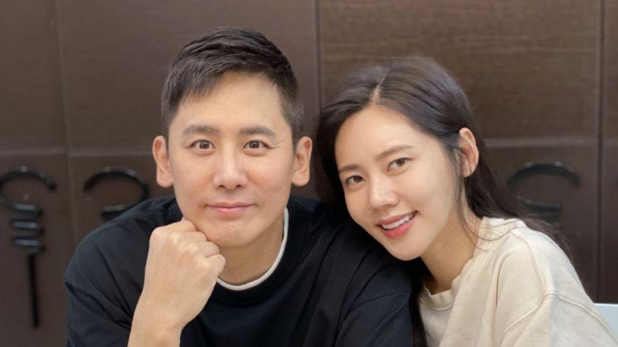 秋瓷炫|于晓光陪秋瓷炫上班，男方近照沧桑鱼尾纹抢镜，同框对比太明显