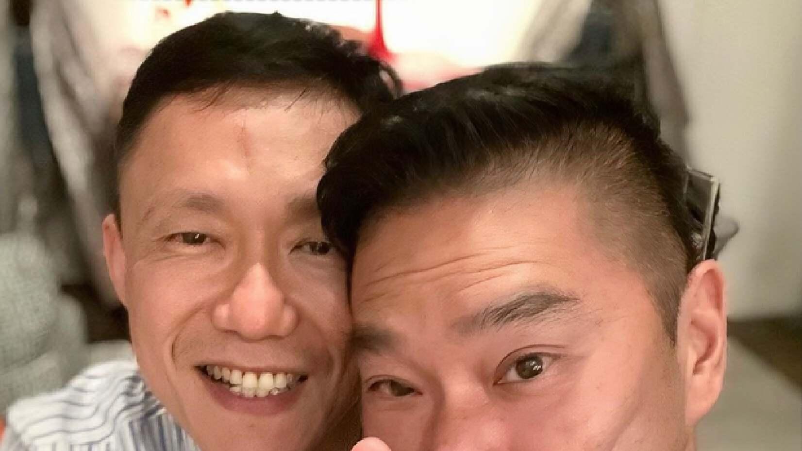 香港知名男主持与丈夫庆祝结婚六周年，因家族遗传两度确诊患癌
