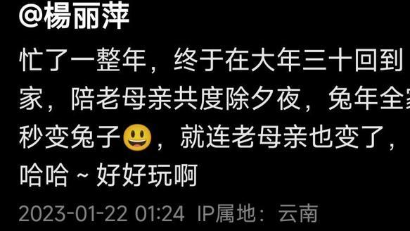 杨丽萍|杨丽萍回家过年用小碗装菜，88岁母亲全程脸难看，被疑不生育有关