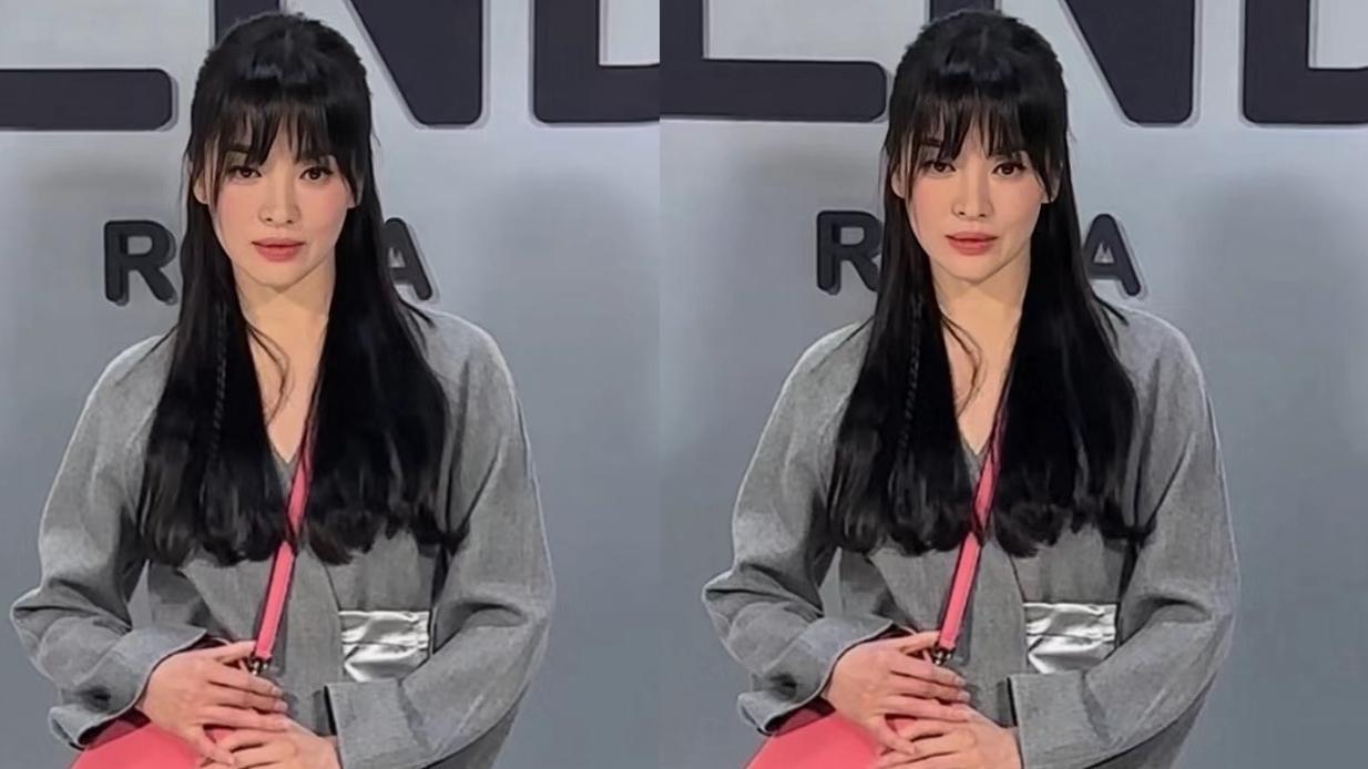 |宋慧乔时装周刘海造型显老，同场的程潇和宋雨琦也穿得好奇怪