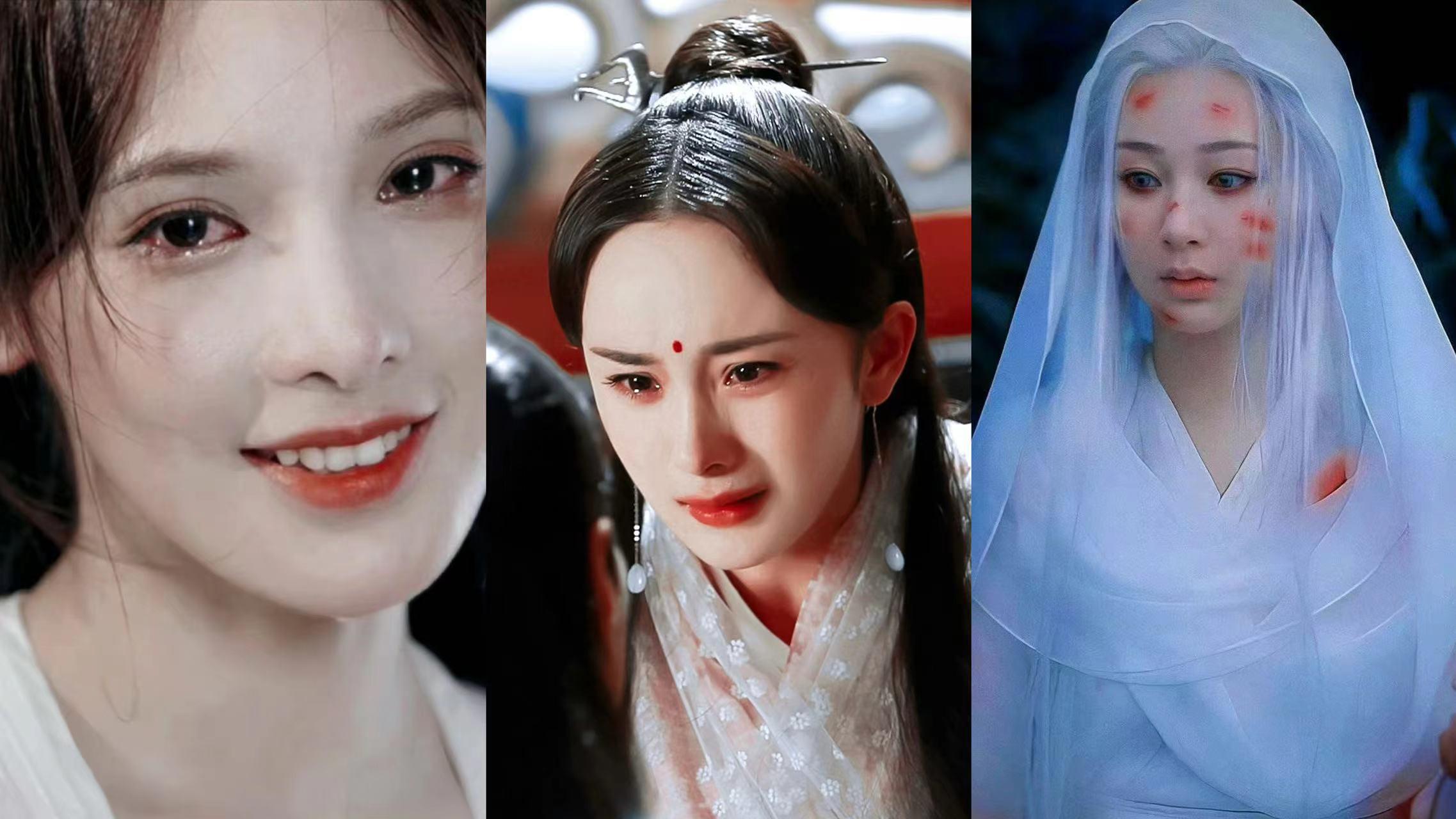 杨幂|同样演“跳崖”，彭小苒、杨紫、杨幂对比，谁更有破碎感