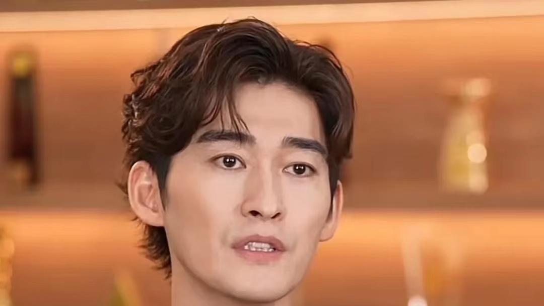 张翰在接受采访时显得有些疲惫和失落，眼神失去了往日的自信