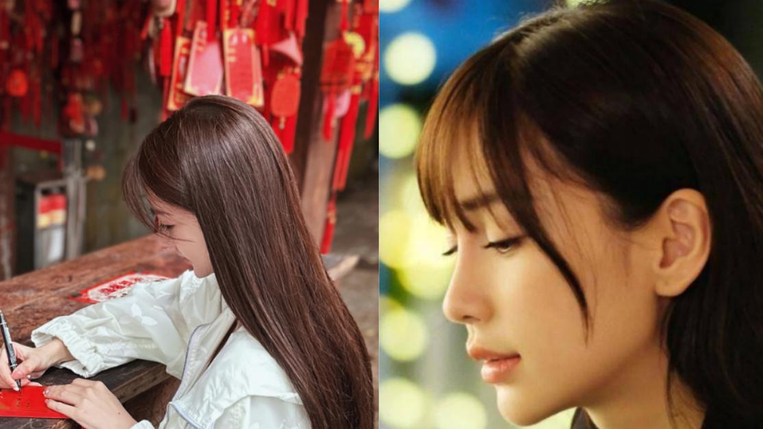 黄晓明|叶珂晒凤凰山求签照，侧颜撞脸杨颖，曾被曝和黄晓明上山求姻缘