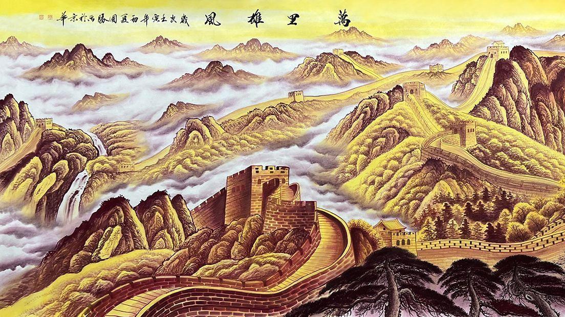 |李国胜山水画 秀丽壮阔的自然风光 挂在办公室真有面子