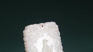 |和田玉籽料诸葛亮玉牌