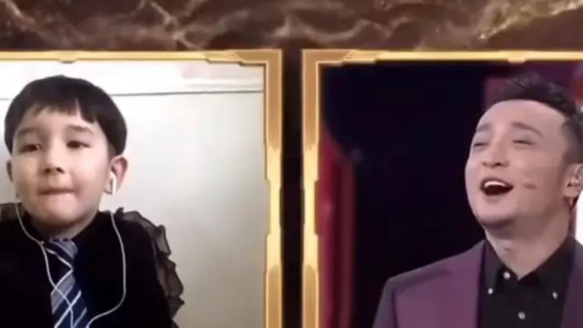 尼格买提|尼格买提疑似迎来新恋情，与金发美女约会，7岁儿子同框像父子