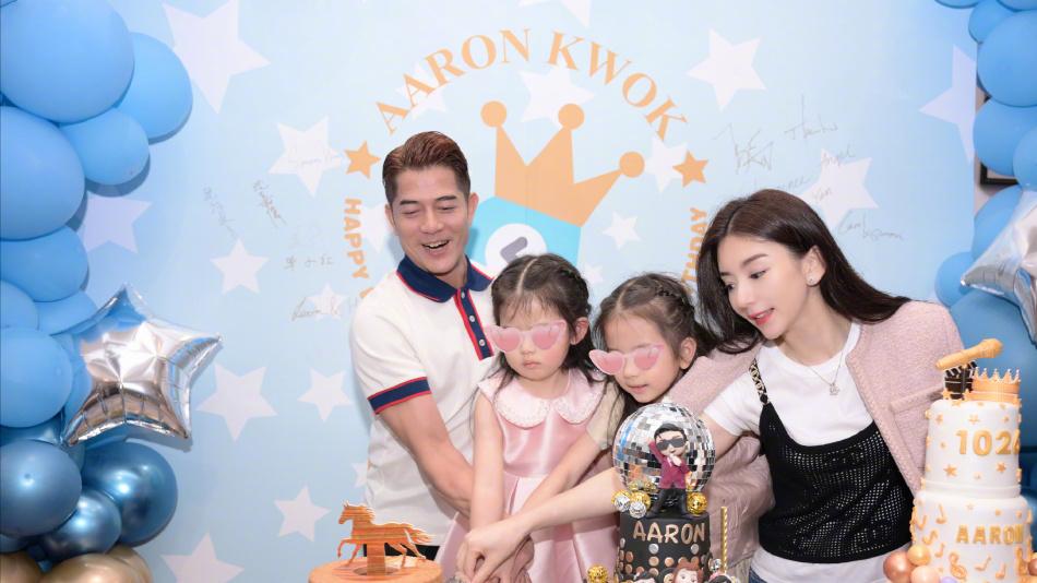 低调甜蜜！方媛连续五年为郭富城庆生，一家四口温馨合照曝光