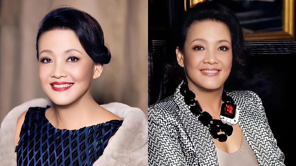 发型 看了向太张兰的打扮，我才明白：发盘起、衣要花，老了也是一枝花