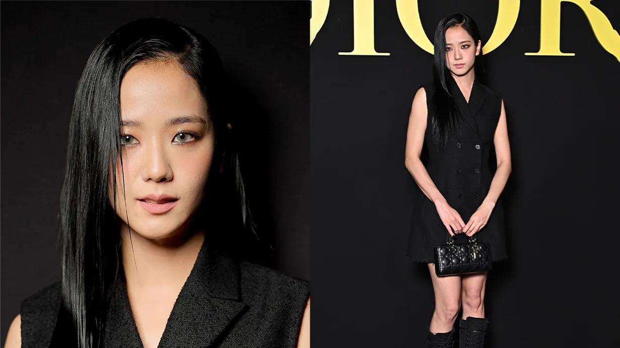 Jisoo穿上军靴、双排扣洋装，帅气现身 Dior大秀！