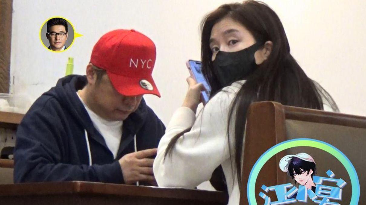 王岳伦搂美女逛街吃饭！当街摸腿搂肩说悄悄话，女方貌美身材好