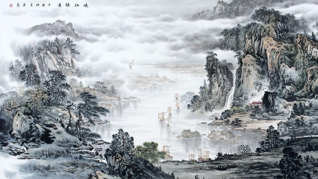 山水画|办公室挂赵洪霞山水作品 尽显身份高雅