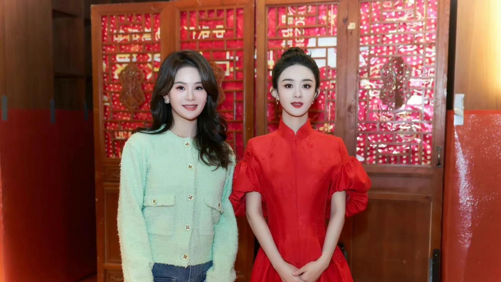 赵丽颖|赵丽颖和素人合照 素人颜值逆天