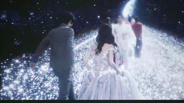 张凌赫|白鹿张凌赫盛典同框，星河特效下似王子公主，CP感好美！