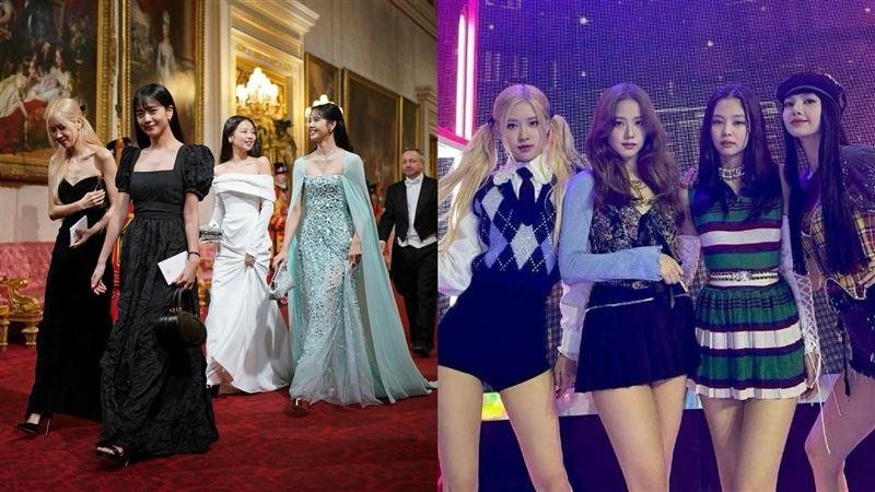 BLACKPINK现身“英国皇室晚宴”同框国王查尔斯，超萌反应全被拍