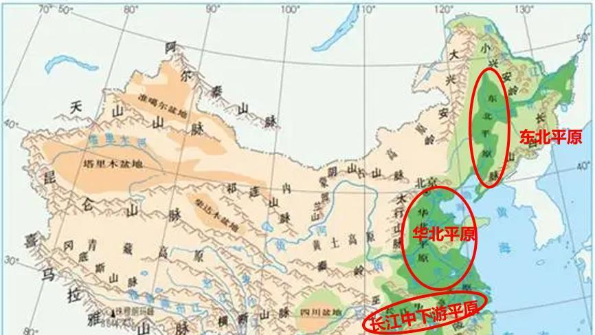 松嫩平原|面积最大的东北平原为什么地图上看起来比华北平原还要小？