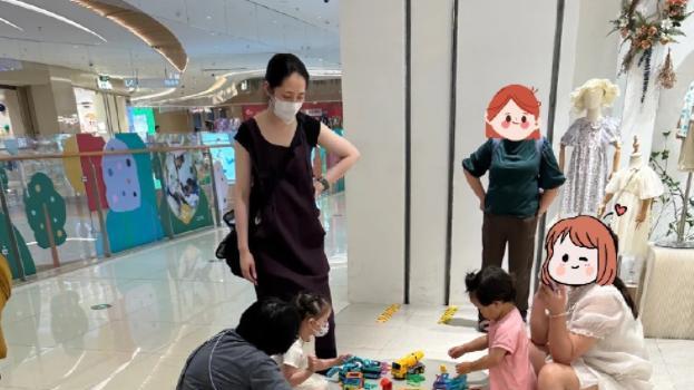 郭碧婷|郭碧婷带娃逛商场，满背火罐形象邋遢，向佐态度冷淡婚变风波升级