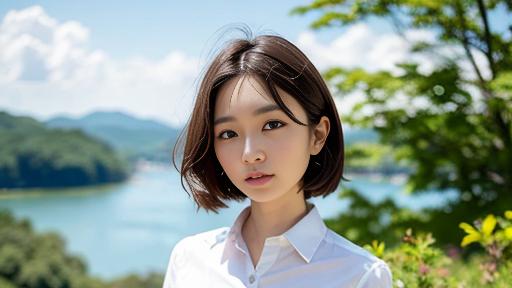 ai AI绘图——短发褶裙妹子
