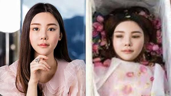 蔡天凤遗容修复完好，脸色红润如睡公主，方媛素颜送别哭泣4小时