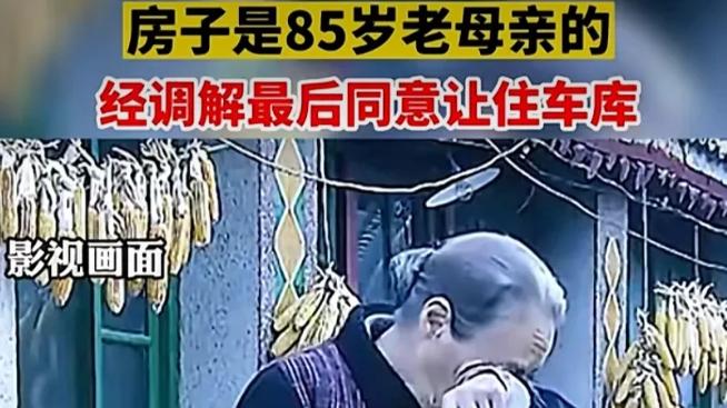 儿子儿媳领母亲拆迁款后拒绝赡养，法院：经调解同意让老人住车库