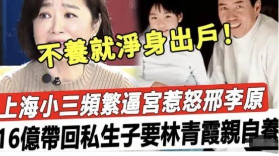 ?林青霞成功让位？曝邢李?花16亿买断抚养权，私生子交由女方抚养