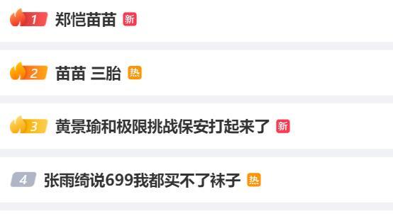 郑恺|一天两个瓜！先是婚变，后是三胎，郑恺苗苗的“遮羞布”一片不剩