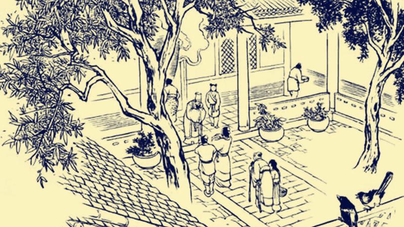 故事：木匠夜宿义庄，见棺材破烂好心修补，事后怀中多出六锭元宝
